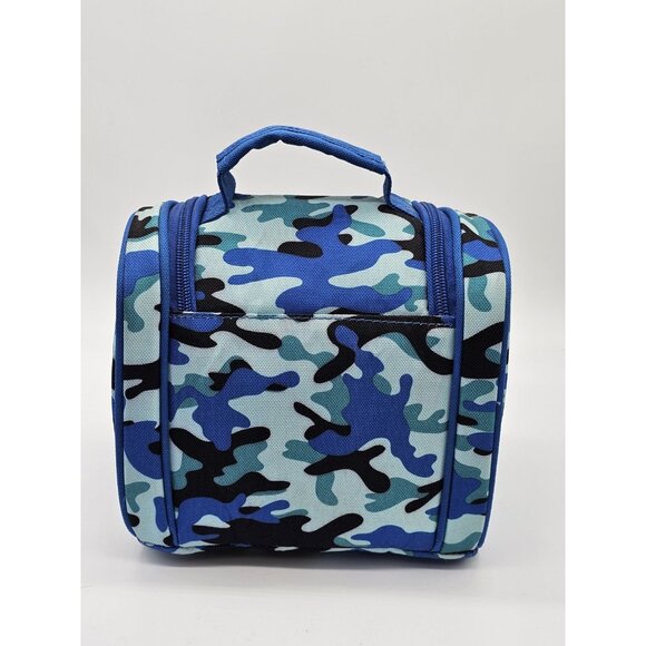 Tupperware Lunch Box Blue Camouflage Lunchbox Cup Container Sandwich Keeper 4 Pc - Picture 9 of 15